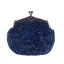 Bling Bling Royal Blue Sequins Beading Metal Clutch Bags 2018