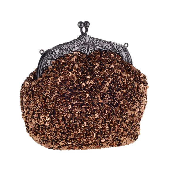 Bling Bling Royal Blue Sequins Beading Metal Clutch Bags 2018