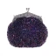 Bling Bling Royal Blue Sequins Beading Metal Clutch Bags 2018