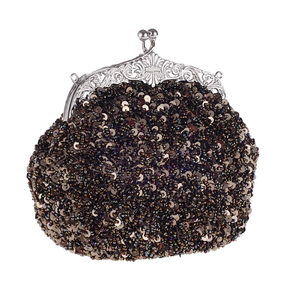 Bling Bling Royal Blue Sequins Beading Metal Clutch Bags 2018