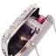 Moderne / Mode Argenté Perlage Perle Faux Diamant Paillettes Métal Pochette 2018