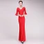 Modern / Fashion Black Evening Dresses  2017 Trumpet / Mermaid Pearl V-Neck 3/4 Sleeve Floor-Length / Long Ruffle Backless Formal Dresses