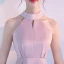 Classic Candy Pink Homecoming Graduation Dresses 2017 A-Line / Princess High Neck Sleeveless Strapless Sash Tea-length Ruffle Formal Dresses