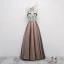 Schöne Schwarz Pearl Rosa Ballkleider 2017 A Linie Spaghettiträger Ärmellos Lange Rüschen Rückenfreies Festliche Kleider