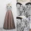 Schöne Schwarz Pearl Rosa Ballkleider 2017 A Linie Spaghettiträger Ärmellos Lange Rüschen Rückenfreies Festliche Kleider