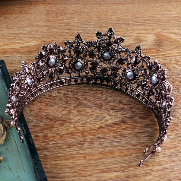 Vintage / Originale Baroque Bordeaux Perle Faux Diamant Alliage Mariage Accessoire Cheveux Mariage 2023