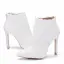 Elegant White Pearl Lace Flower Wedding Womens Boots 2025 11 cm Stiletto Heels Pointed Toe Wedding Shoes