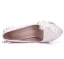 Stunning White Pearl Rhinestone Lace Flower Wedding Shoes 2022 14 cm Stiletto Heels Round Toe Wedding Pumps High Heels