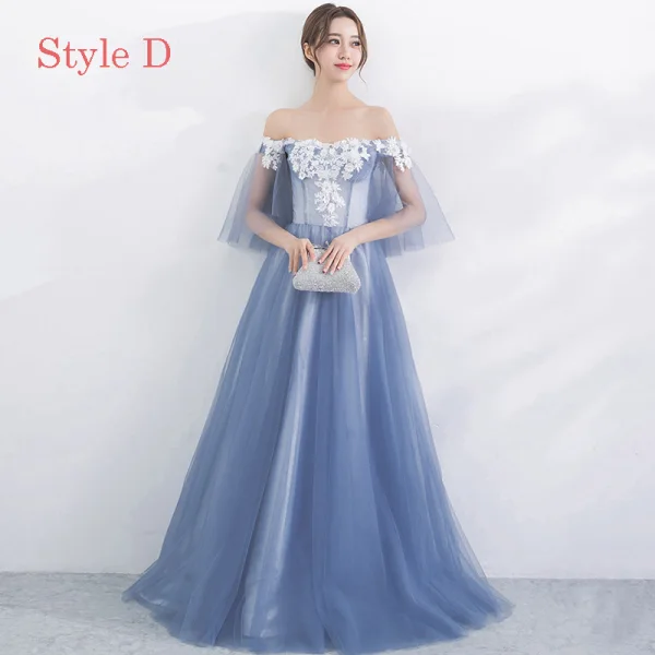 Chic / Beautiful Sky Blue Bridesmaid Dresses 2017 A-Line / Princess High Neck Short Sleeve Appliques Lace Floor-Length / Long Backless Wedding Party Dresses