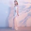 Modern / Fashion Black Evening Dresses  2017 Trumpet / Mermaid V-Neck 3/4 Sleeve Pierced Floor-Length / Long Backless Formal Dresses