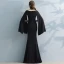 Amazing / Unique Navy Blue Evening Dresses  2017 Trumpet / Mermaid V-Neck Long Sleeve Floor-Length / Long Split Front Formal Dresses