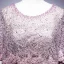 Elegant Blushing Pink Evening Dresses  2017 Trumpet / Mermaid Scoop Neck 1/2 Sleeves Appliques Lace Pearl Rhinestone Court Train Formal Dresses