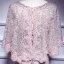 Elegant Blushing Pink Evening Dresses  2017 Trumpet / Mermaid Scoop Neck 1/2 Sleeves Appliques Lace Pearl Rhinestone Court Train Formal Dresses