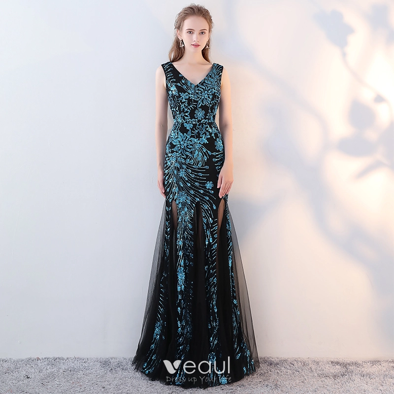 icy blue light blue mermaid prom dress Ice Blue Satin Corset Mermaid Gown with Crystal Embellishments