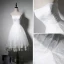 Simple Plage Blanche Robe De Mariée 2017 Asymétrique Princesse Bustier Sans Manches Dos Nu Appliques En Dentelle