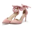 Stijlvolle Zwarte Avond Leer Sandalen Dames 2020 Suede Enkelband Strik 10 cm Naaldhakken / Stiletto Spitse Neus Sandalen