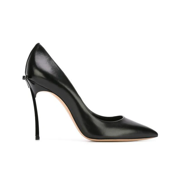 Chic / Belle Noire Bureau OL Escarpins 2020 Noeud 10 cm Talons Aiguilles À Bout Pointu Escarpins