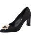 Chic / Beautiful Black Street Wear Pumps 2020 Pearl Rhinestone 8 cm Stiletto Heels Pointed Toe Pumps