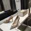 Chic Noire Bureau OL Escarpins 2020 Perle 9 cm Talons Aiguilles À Bout Pointu Escarpins