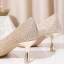 Bling Bling Gold Crystal Wedding Shoes 2020 Rhinestone 8 cm Stiletto Heels Pointed Toe Wedding Pumps