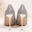 Glitzernden Schön Rosa Pailletten Brautschuhe 2020 10 cm Stilettos Spitzschuh Hochzeit Pumps