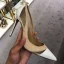Enkla Elfenben Kontors OL Pumps 2020 Mocka 9 cm Stilettklackar Spetsiga Pumps