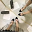Vintage / Retro Nude Casual Pumps 2020 Suede 8 cm Thick Heels Round Toe Pumps