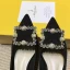 Chic / Beautiful Black Casual Suede Pumps 2020 Rhinestone 5 cm Stiletto Heels Pointed Toe Pumps
