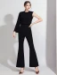 Fashion Black Jumpsuit Evening Dresses  2021 Scoop Neck Backless Formal Dresses