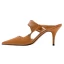 Sencillos Beige Casual Sandalias De Mujer 2020 8 cm Stilettos / Tacones De Aguja Punta Estrecha Sandalias