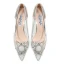 Sexy Silver Street Wear Glitter Pumps 2020 Crystal Rhinestone 9 cm Stiletto Heels Pointed Toe Pumps