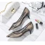 Charmant Schwarz Abend Spitze Pumps 2020 Leder 9 cm Stilettos Spitzschuh Durchbohrt Pumps