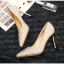 Scintillantes Doré Cristal Chaussure De Mariée 2020 Cuir Faux Diamant 8 cm Talons Aiguilles À Bout Pointu Mariage Escarpins
