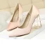 Chic / Beautiful Red Casual Satin Pumps 2020 10 cm Crystal Thick Heels Pointed Toe Pumps