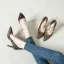 Chic / Beautiful Brown Street Wear Leopard Print Pumps 2020 Suede 10 cm Stiletto Heels Pointed Toe Pumps