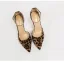 Fashion Brown Street Wear Leopard Print Womens Sandals 2020 Ankle Strap 10 cm Stiletto Heels Pointed Toe Sandals