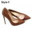 Enkel Hvit PU Gateklær Pumps 2020 12 cm Stiletthæler Spisse Pumps