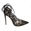 Chic / Beautiful Black Evening Party Womens Shoes 2020 X-Strap 12 cm Stiletto Heels Pointed Toe Heels