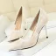 Fine Elfenben Brudesko 2018 Blonder 10 cm Stiletthæler Spisse Bryllup Pumps