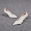 Modest / Simple Fuchsia Office OL Pumps 2020 Leather 6 cm Crystal Thick Heels Pointed Toe Pumps