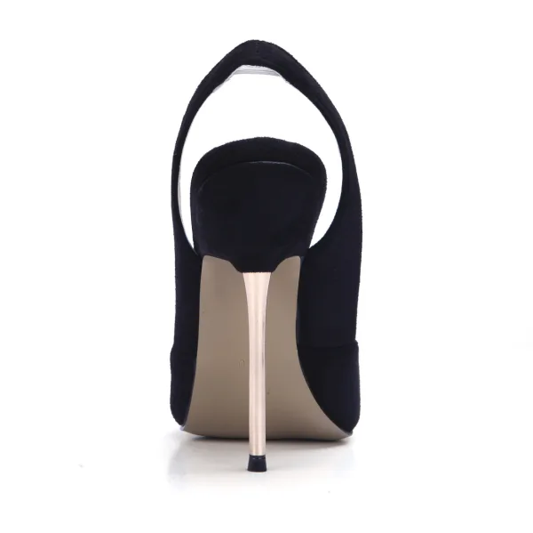 Schlicht Burgunderrot Familienfeier Slingpumps Sandalen Damen 2020 11 cm Stilettos Peeptoes Sandaletten