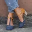 Roman Black Street Wear Womens Sandals 2020 T-Strap 8 cm Thick Heels Round Toe Sandals