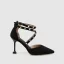 Schöne Beige Datierung Sandalen Damen 2020 Niet X-Riemen 8 cm Stilettos Spitzschuh Sandaletten