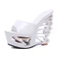 Fashion White Street Wear Womens Sandals 2020 14 cm Wedges Open / Peep Toe Sandals