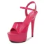 Sexy Schwarz Karneval Club Sandalen Damen 2020 Knöchelriemen 15 cm Stilettos Peeptoes Sandaletten