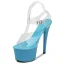 Sexy Transparent Blanche Club de carnaval Sandales Femme 2020 Bride Cheville 17 cm Talons Aiguilles Peep Toes / Bout Ouvert Sandales