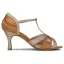 Chic / Beautiful Red Prom Rhinestone Latin Dance Shoes 2021 T-Strap 7 cm Stiletto Heels Open / Peep Toe Womens Sandals High Heels