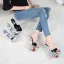 Sexy Black Street Wear Womens Sandals 2020 18 cm Thick Heels Open / Peep Toe Sandals