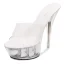 Transparent Blanche Club de carnaval Cristal Sandales Femme 2020 14 cm Talons Aiguilles Peep Toes / Bout Ouvert Sandales