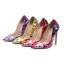Fashion Multi-Colors Outdoor / Garden Floral Pumps 2020 Patent Leather 12 cm Stiletto Heels Pointed Toe Pumps